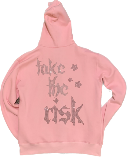 Pink "Take The Risk" Rhinestone Jacket